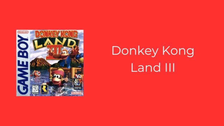 Donkey Kong Land 3 llega a Nintendo Switch Online